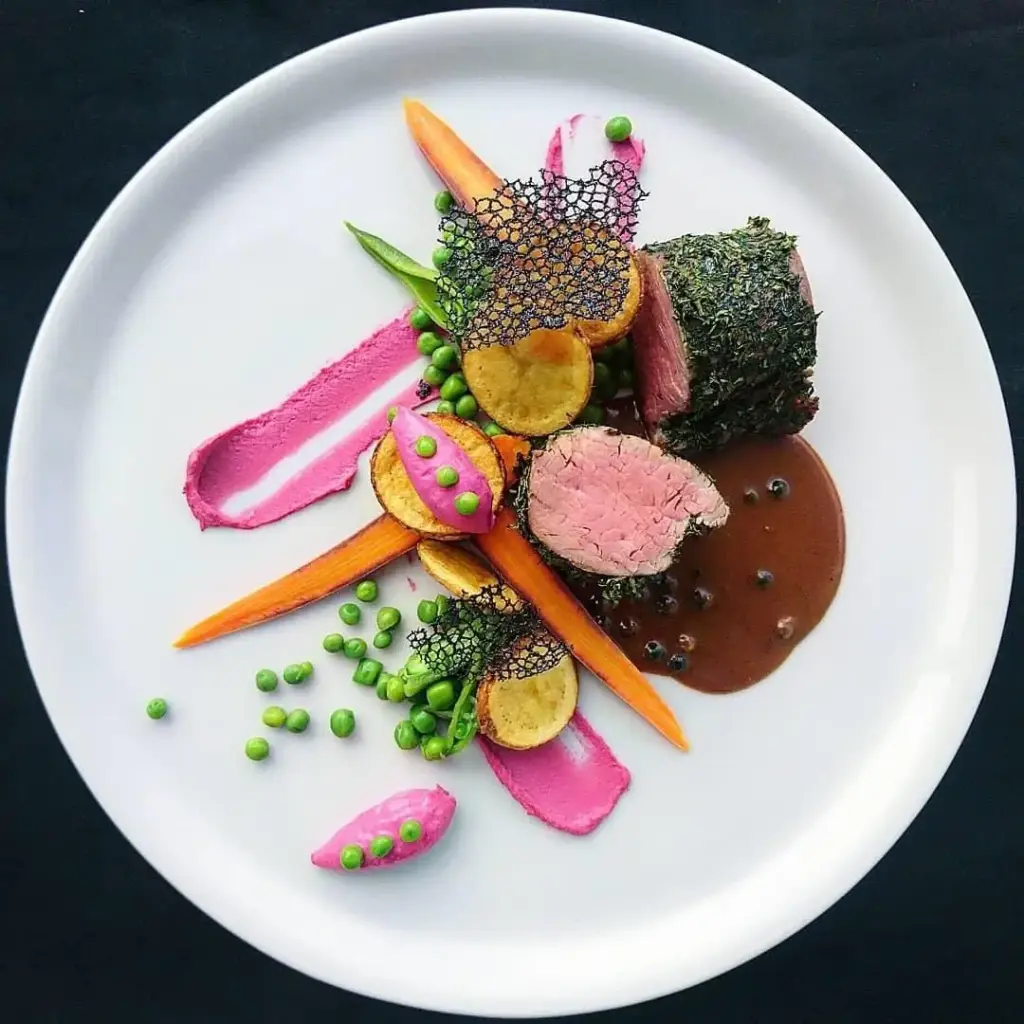 Crispy Seared Fish on Garden Greens